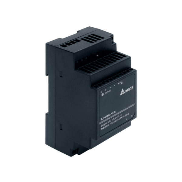 Delta DIN Rail 12V/2.1A, CHROME, , II klasa ochronnoĹ›ci DRC-12V30W1AZ