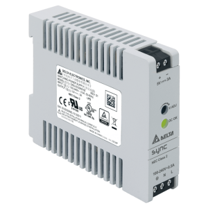 Delta DIN Rail 5V/3A, SYNC, NEC Class 2 DRS-5V30W1NZ