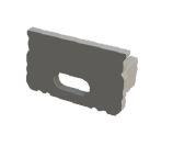 szara zaślepka z otworem GLS2 endcap grey with hole AL12-GLS2-AS-EC-O