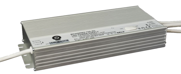 zasilacz impulsowy 12V/40A DIMMING 3 w 1, silver case MCHQ600V12B-SC