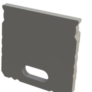 szara zaślepka z otworem GLS3/GLG5 endcap grey with hole AL12-GLS3-AS-EC-O