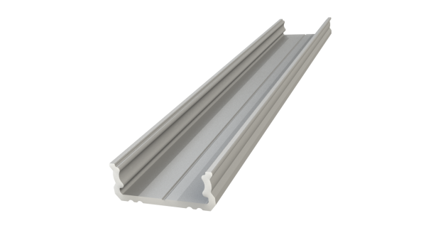 Nawierzchniowy profil ALU surowy 6x16mm 1000mm SURFACE raw alu AL12-GLS1-RW-1000