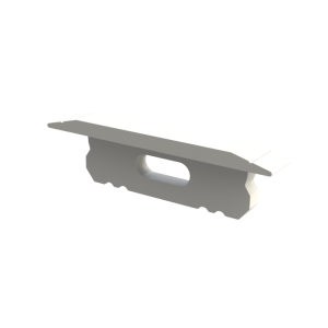biała zaślepka z otworem GLG1 endcap white with hole AL12-GLG1-LW-EC-O