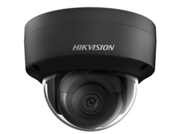 Kamera IP 8MPX, 2,8mm, IR 30m, Kopułka IK10 czarna obudowa,  trzy strumienie, WDR: 120dB, 3D DNR... DS-2CD2185FWD-I (BLACK)(2.8mm)