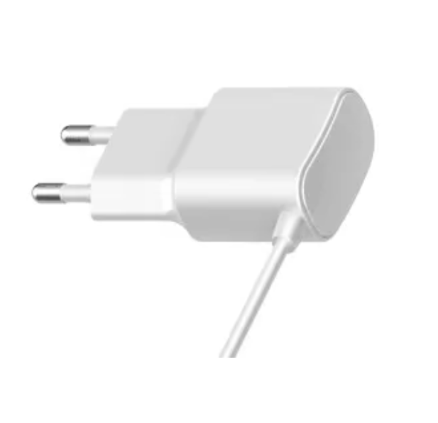 Zasilacz wtyczkowy 6V/1A/6W, biały, adapter wertykalny, gniazdo AC:CEE7/16. wtyk DC:2.1/5.5(+) POS06100A-WH