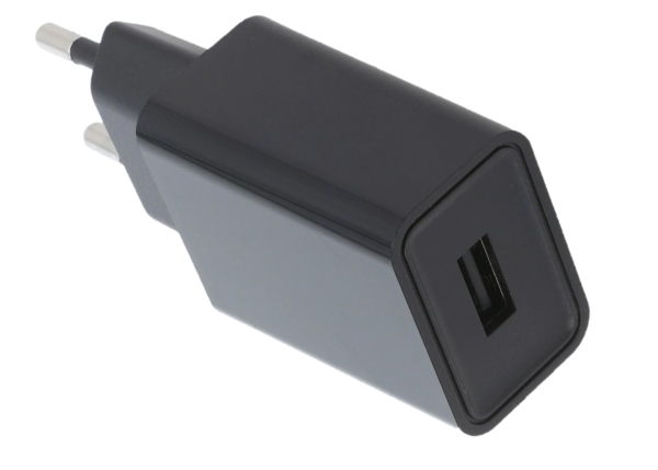 Zasilacz POSC 5V/1A/5W, adapter czarny, gniazdo AC:CEE 7/16. gniazdo DC USB POSC05100A-USB