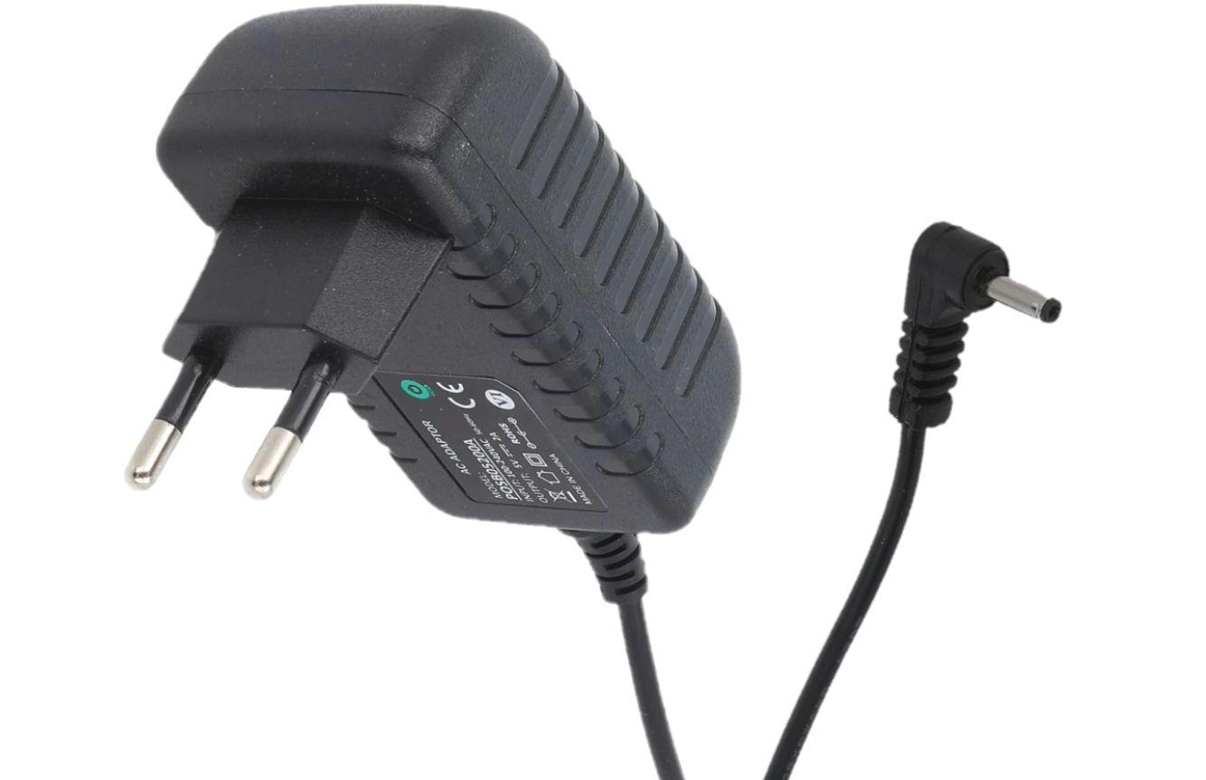 Zasilacz impulsowy 5V/2A/10W czarny, adapter horyzontalny, gniazdo AC:CEE7/16. wtyk DC:1.3/3.45(+... POSB05200A-13345L