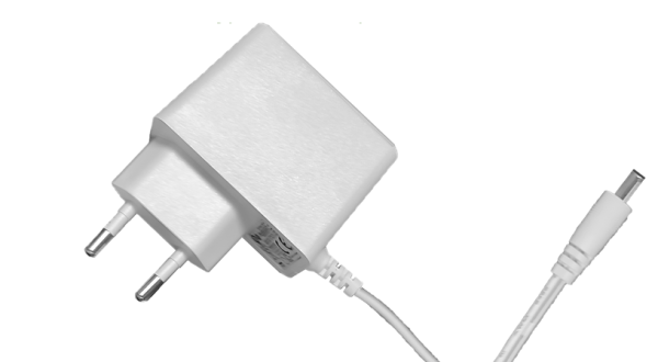 Wtyczkowy zasilacz impulsowy, wertykalny  12V/1A/12W Biały, adapter, gniazdo AC:CEE7/16. wtyk DC... POSC12100A-WH