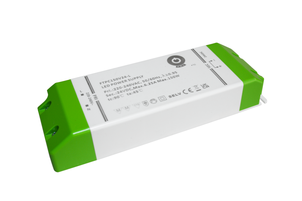 zasilacz LED 24V/6.25A (150W) CV, compact plastic case, SSVL series FTPC150V24-L