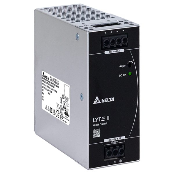 Delta DIN Rail 24V/20A LYTE II DRL-24V480W1EN