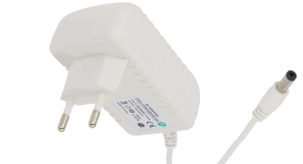 Zasilacz impulsowy 5V/2A/10W biały, adapter horyzontalny, gniazdo AC:CEE7/16. wtyk DC:2.1/5.5(+) POSB05200A-WH
