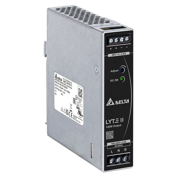 Delta DIN Rail 48V/2.5A, LYTE II DRL-48V120W1EN