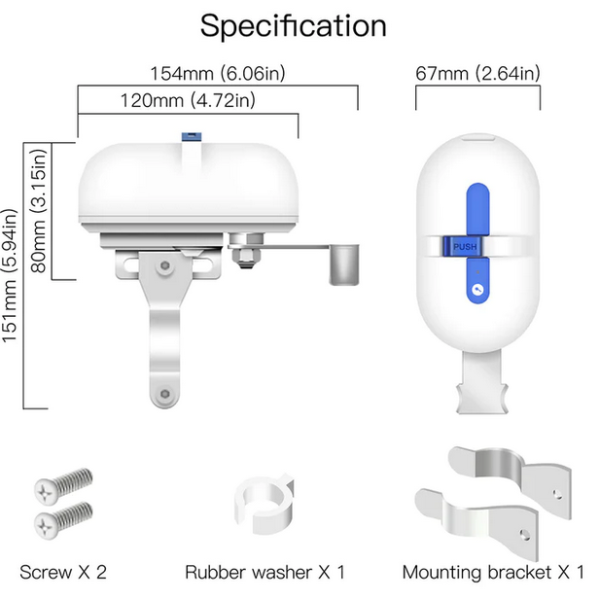 TUYA Smart Valve EU White Wi-Fi TUYA WV-QY - obrazek 2