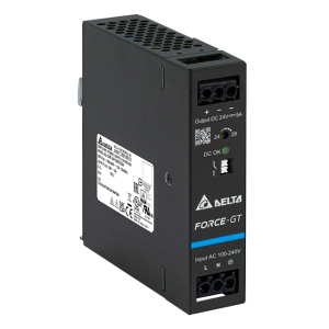 Delta DIN Rail 24V/5A, FORCE-GT, high efficency, high power density DRF-24V120W1GBA