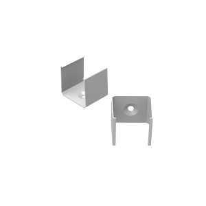 Uchwyt biały metalowy do profili GLS3 metal white clips AL12-GLS3-LW-MB-m