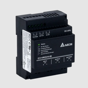 Delta DIN Rail, CHROME, DC UPS Battery Charger 10A, DRU-24V10ACZ