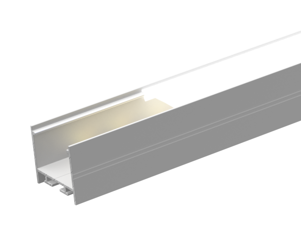 Nawierzchniowy profil do taśm 24mm ALU anoda srebrny 2-rzędowy do 4150mm SURFACE anoda silver 2-... AL24-S01-AS-4150