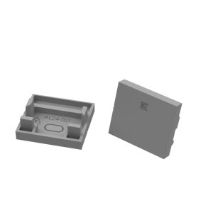 szara zaślepka AL24-S01 endcap grey AL24-S01-AS-EC