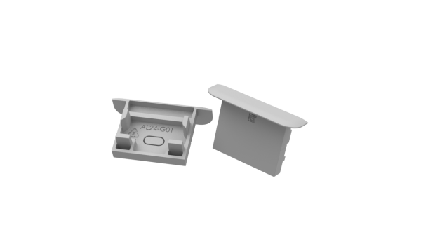 szara zaślepka AL24-G01 endcap grey AL24-G01-AS-EC
