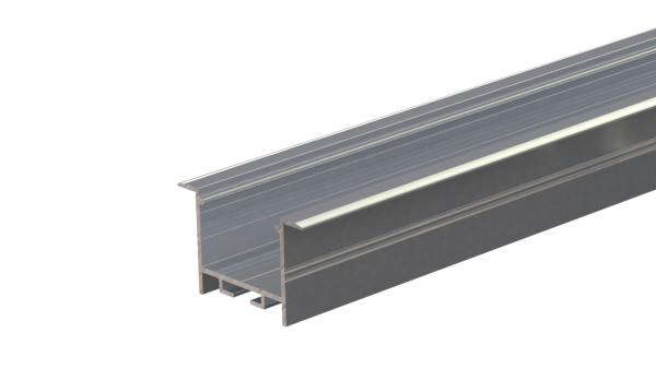 Wpuszczany profil do taśm 24mm ALU surowy 2-rzędowy do 4150mm GROOVE raw alu 2-raw 24mm strips AL24-G01-RW-4150