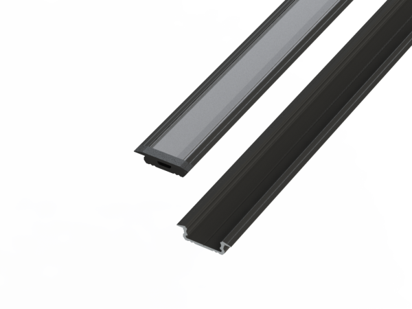 Wpuszczany profil ALU czarna anoda 5x16mm 1000mm GROOVE black anoda C-35 AL12-GLG1-AB-1000